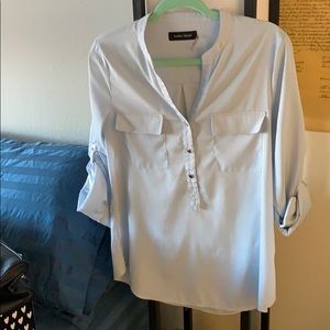 Baby blue blouse